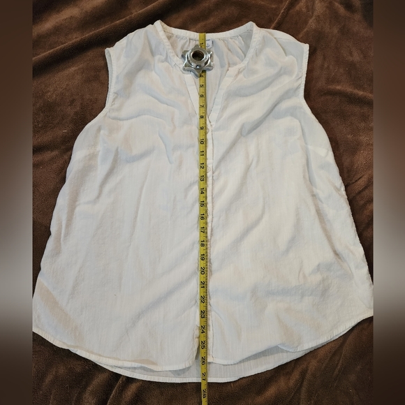 Old Navy Sleeveless Blouse Sheer Flowy XL - Picture 4 of 4